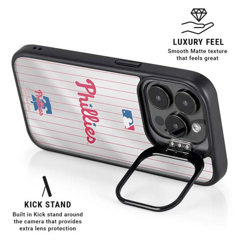 MLB Philadelphia Phillies Home Jersey iPhone 15 Pro Kickstand Case